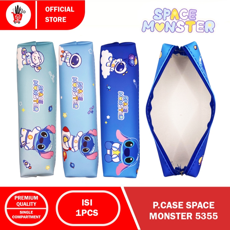 กล่องดินสอ | กล่องดินสอ | PENCIL CASE STICTH SPACE MONSTER 5355 (1 ชิ้น)