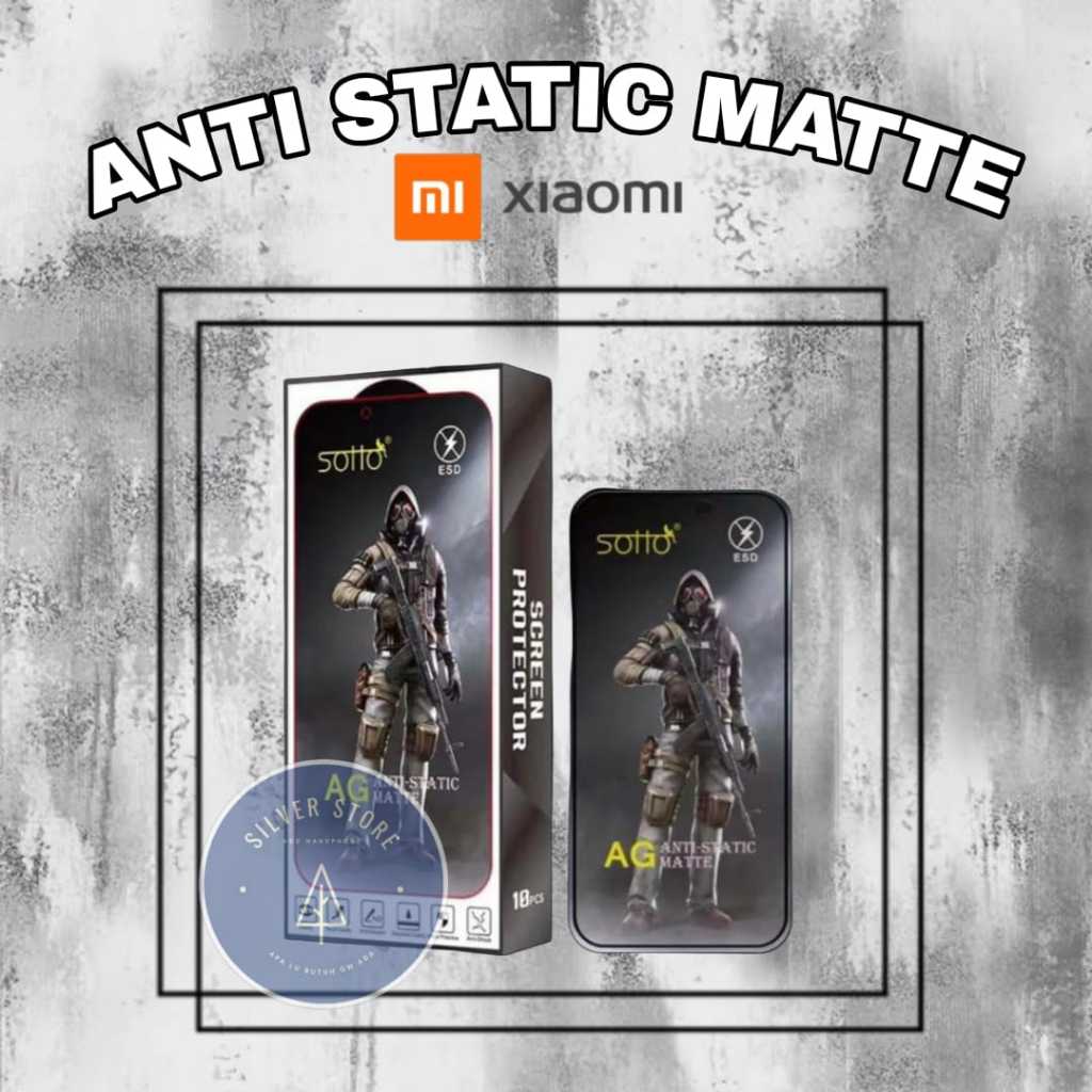 TEMPEREDGLASS STATIC MATTE REDMI POCOPHONE C40 F3 F4 M3 M3PRO M45G M4PRO M5 M5S X3PRO X3GT X5 X5 X5P