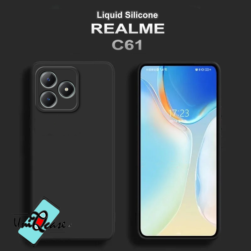 Realme C61 Plain Macaron Softcase - ขอบสี่เหลี่ยม - เคสธรรมดาสําหรับ Realme C61 - Realme C61 macaron