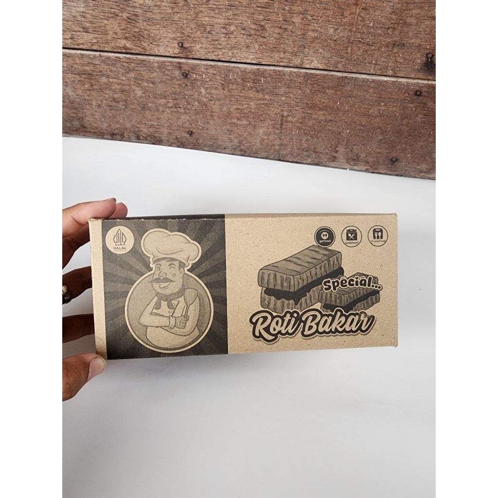 100 ชิ้น TOAST CARDBOARD BOXES/BREAD PACKAGING/BREAD TOAST WRAPPING PAPER