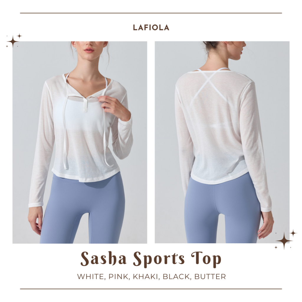 LAFIOLA - SASHA SPORTS TOP Gym Workout Pilates SPORTS TOP