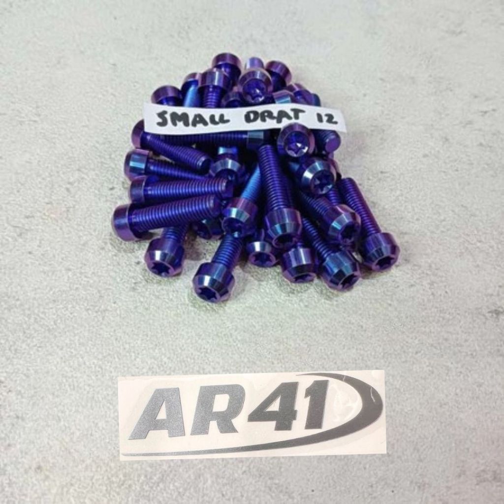 Titanium Bolt Small Head Thread 12 หรือ M8 Original viet / Titanium Bolt Small Thread 12 M8 Original