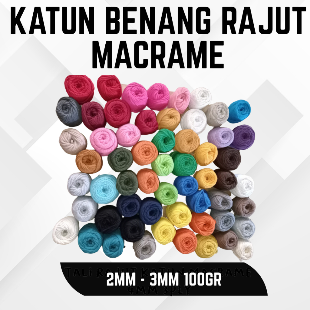 KATUN Cotton / Macrame Rope 2mm - 4mm