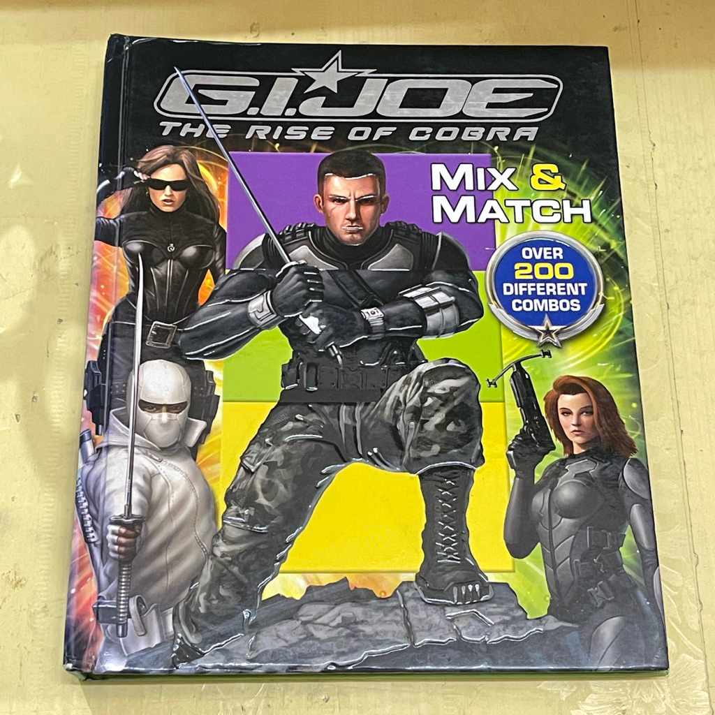 GIJOE THE RISE OF COBRA หนังสือผสมและจับคู่