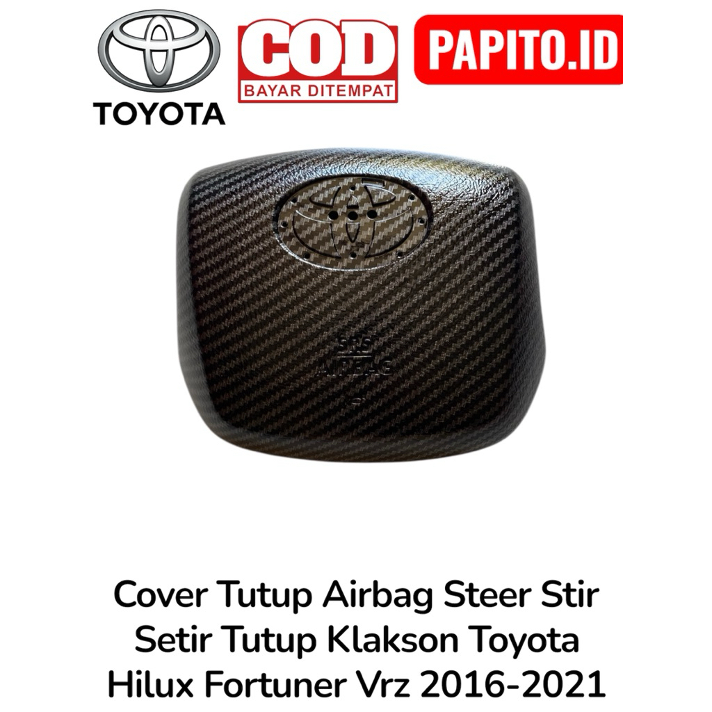 พวงมาลัยถุงลมนิรภัยฝาครอบแตร Toyota Hilux Fortuner Vrz 2016-2021