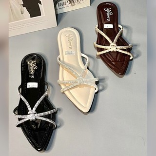 Sandal teplek Wanita Anti slip Simple Empuk Elegant - Sendal Flat Teplek Wanita Kekinian - 16