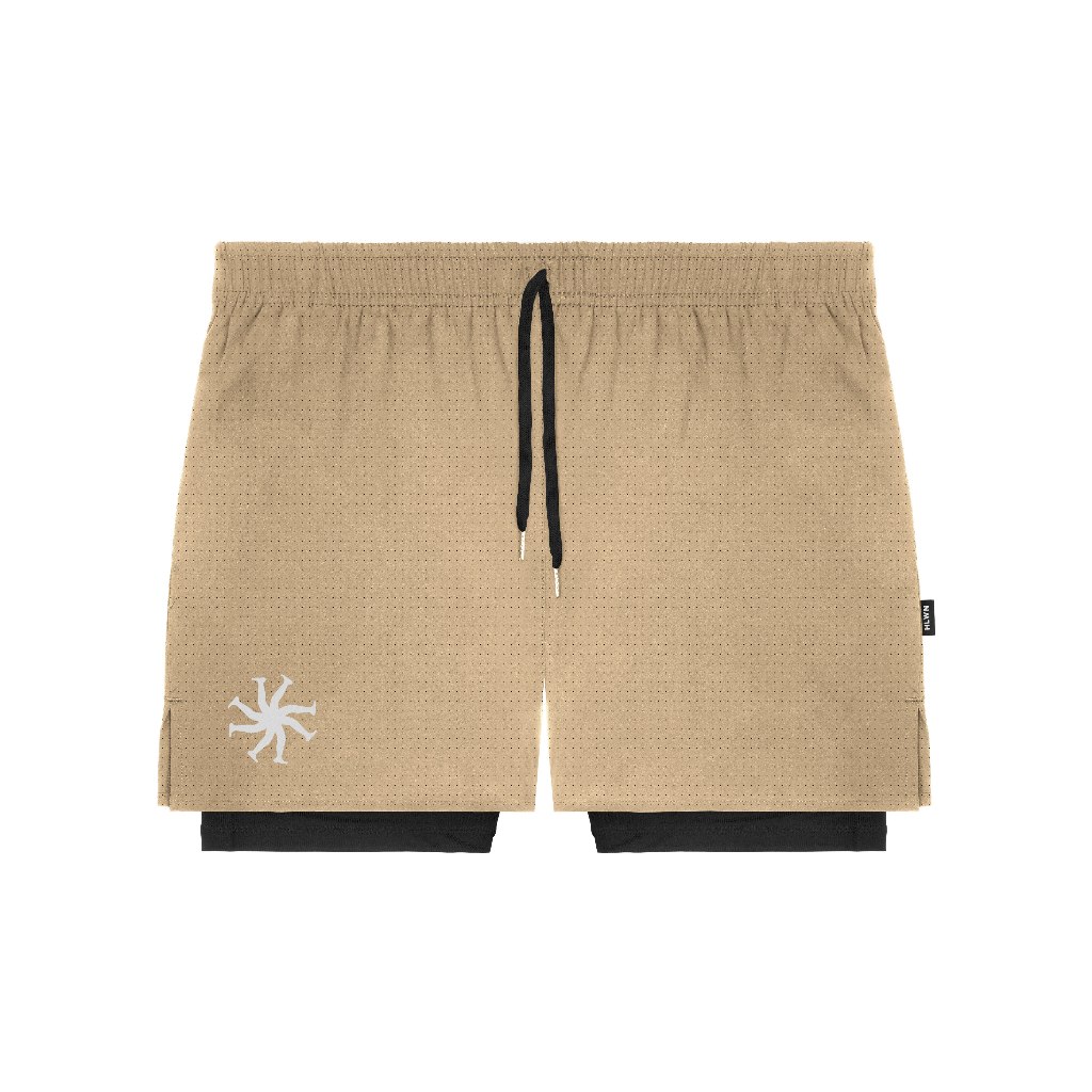 HLWN Running Unisex Short Cream - Breezy