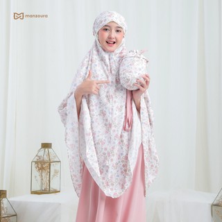 Manzoura Mukena Anak dan Dewasa 2in1 Couple Motif Afifa