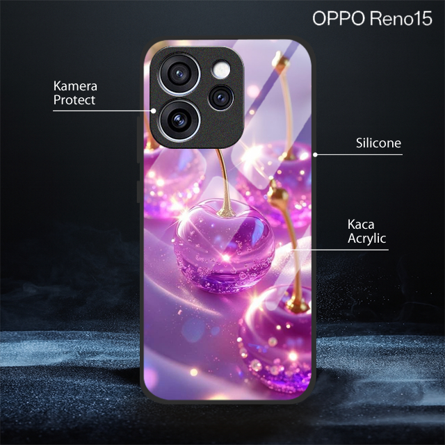 เคสกระจก Oppo Reno 15 ใหม่ล่าสุด [SF198]