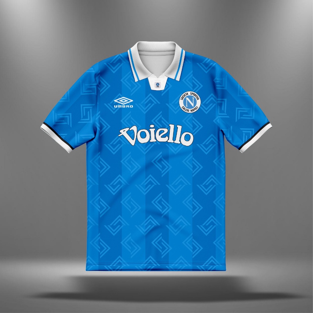 Napoli Retro Jersey พิมพ์ชื่อฟรี