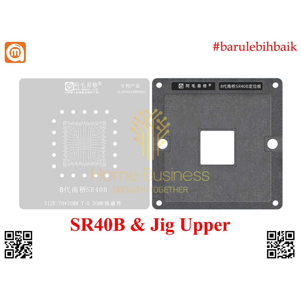 Amaoe ลายฉลุ BGA Reballing Southbridge SB Intel 8th Gen SR40B SR40D SR40E SRJAU SR405 SR406 SR407 SR