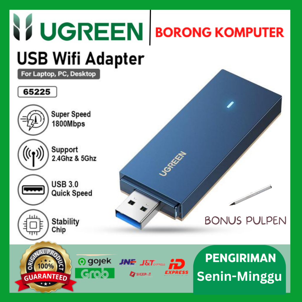 UGREEN WIRELESS USB NETWORK WIFI 6 AX1800 / 65225
