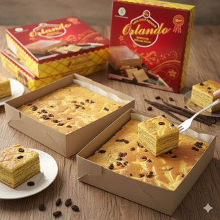 Kue Lapis Legit Basah Orlando SPESIAL Keju dan Kismis 700gram