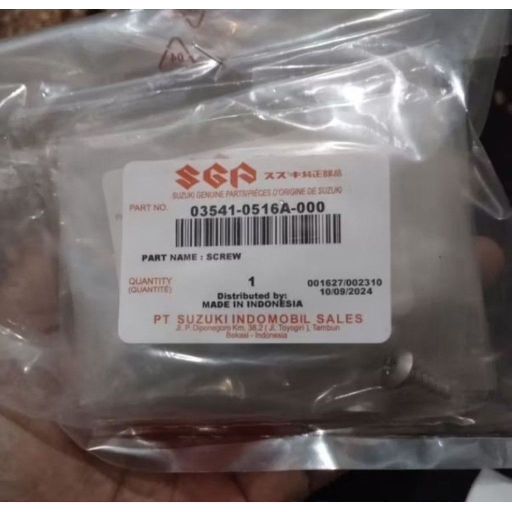 [03541-0516A-000] MUD SHIELD SCREW - SKYDRIVE