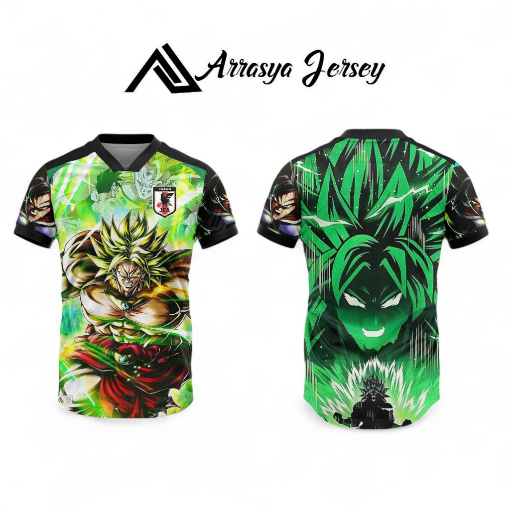 เสื้อฟุตบอล X Green Broly DRAGONBALL ของญี่ปุ่น