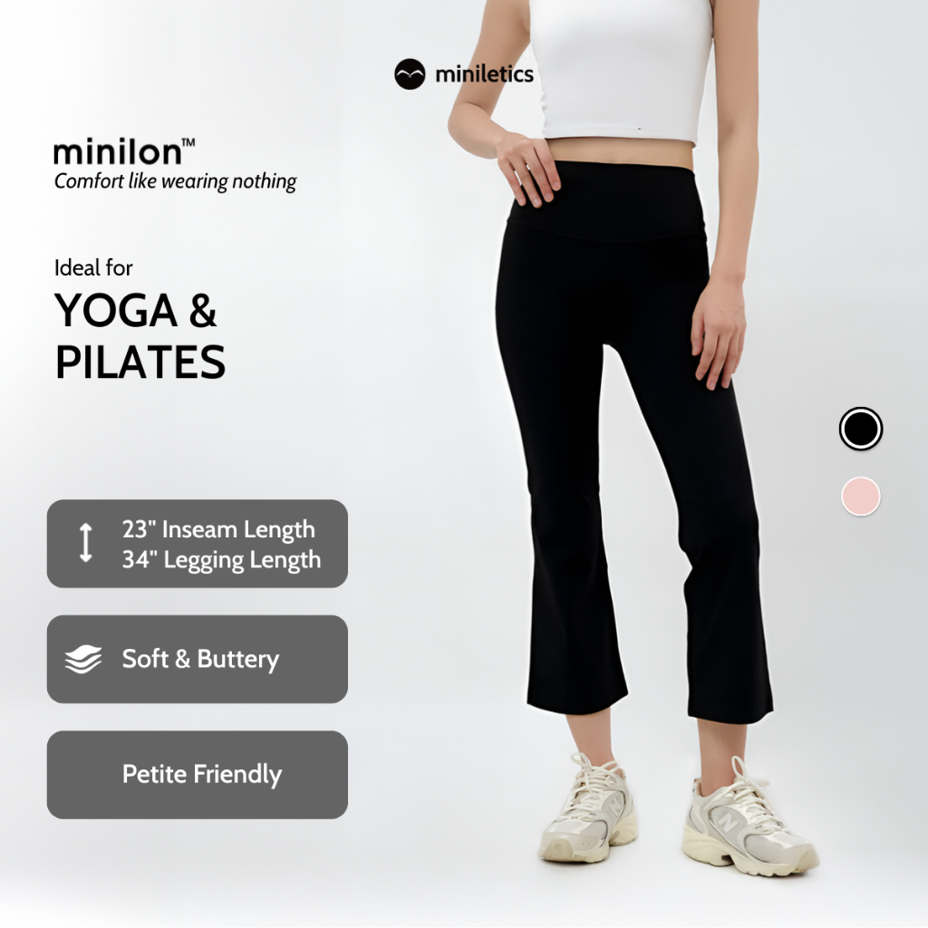 Miniletics Motion Flow High-Waist Crop Flare Leggings 23 ชิ้นกางเกงกีฬาผู้หญิง (สต็อกสุดท้าย)