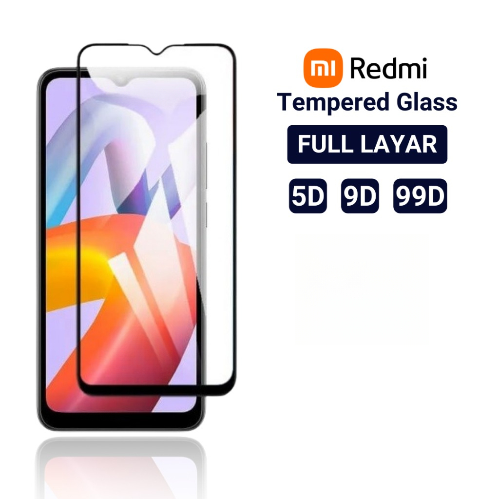 LAYAR 9DกระจกนิรภัยRedmi A1 A1+ A2 A2+ A3 A3x A3 Pro A4 A5 3 3s 4a 5 5a 5 + 7 7 7a 8a 8a 8a 8a Pro 9
