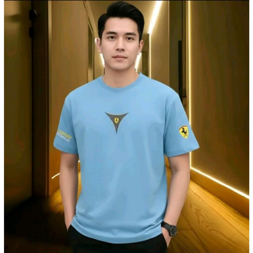 BIGSIZE เสื้อยืด FERRARI JUMBO เสื้อยืด 7XL 6XL5XL 4XL 3XL 2XL XL LM FERRARI MENS เสื้อยืดผู้หญิงทุก