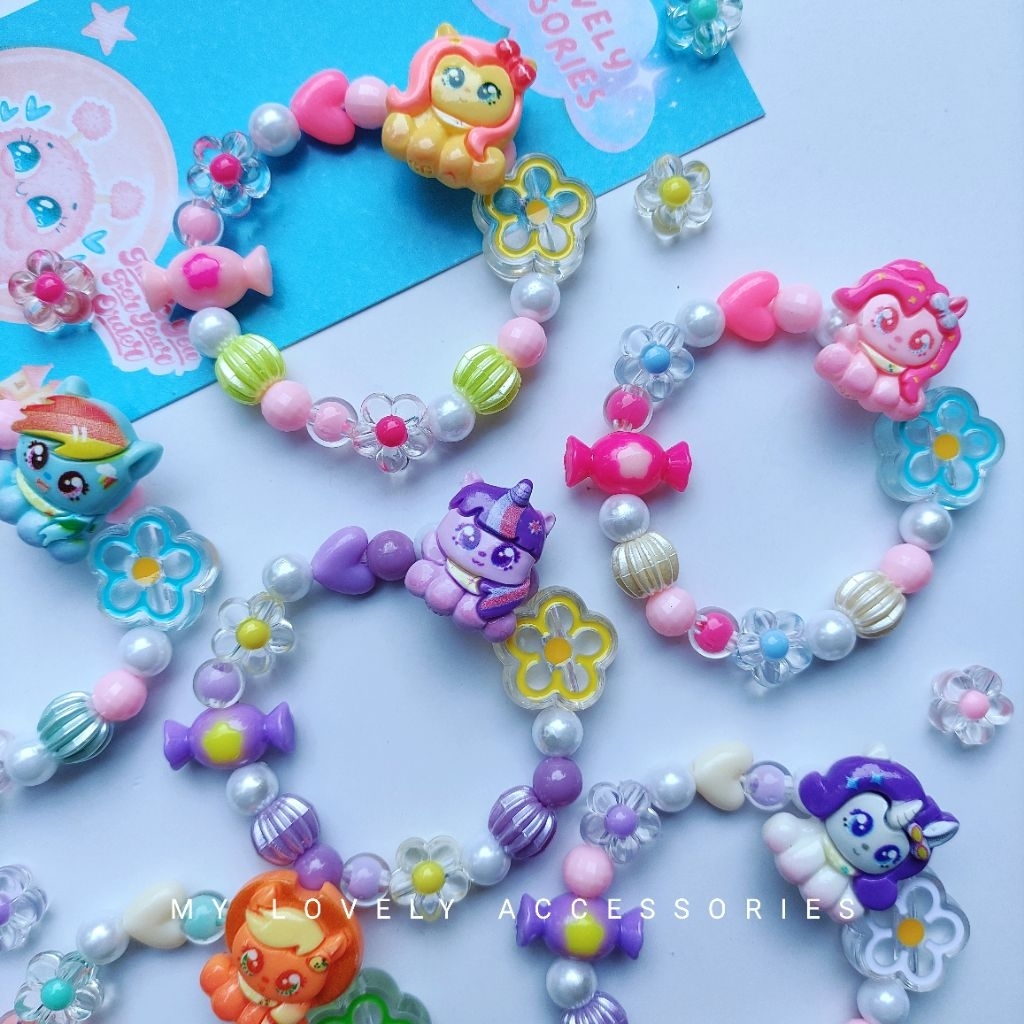 My Lovely Accessories สร้อยข้อมือเด็ก My Little Pony Part 2 | สร้อยข้อมือเด็กยูนิคอร์น | สร้อยข้อมือเด็กโพนี่