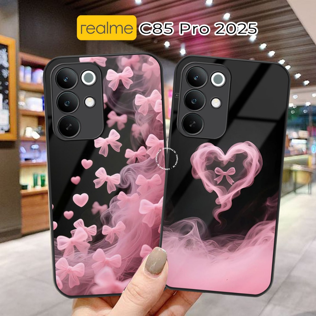 HP ล่าสุด Realme C85 Pro Glass Softcase กล้องป้องกันเคสโทรศัพท์ [LL77] เคสโทรศัพท์ Realme C85 Pro