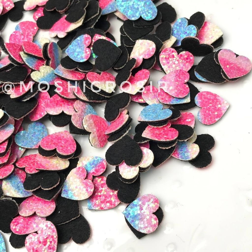 1 DOZEN - GLITTER STAR APPLICATION / STICK APPLICATION / LOVE GLITTER BUTTERFLY APPLICATION