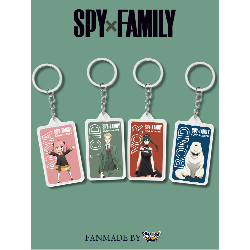 SPY X FAMILY KEYCHAIN/SPY X FAMILY FANMADE/ANIME ACRYLIC KEYCHAIN