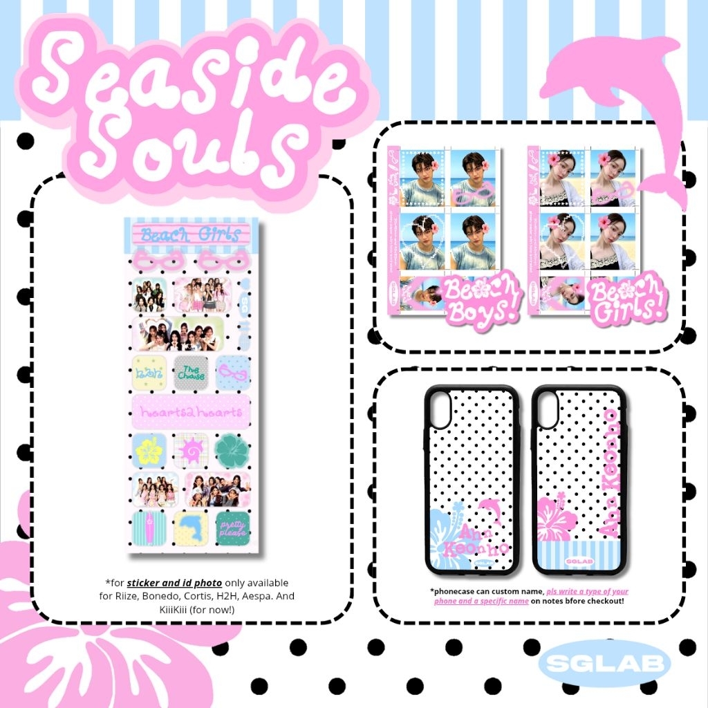 [SG.LAB] SEASIDE SOULS | ID PHOTOPRINTS HOLO STICKER PHONECASE PHOTOCARD HOLDER| KPOP CORTIS BOYNEXT