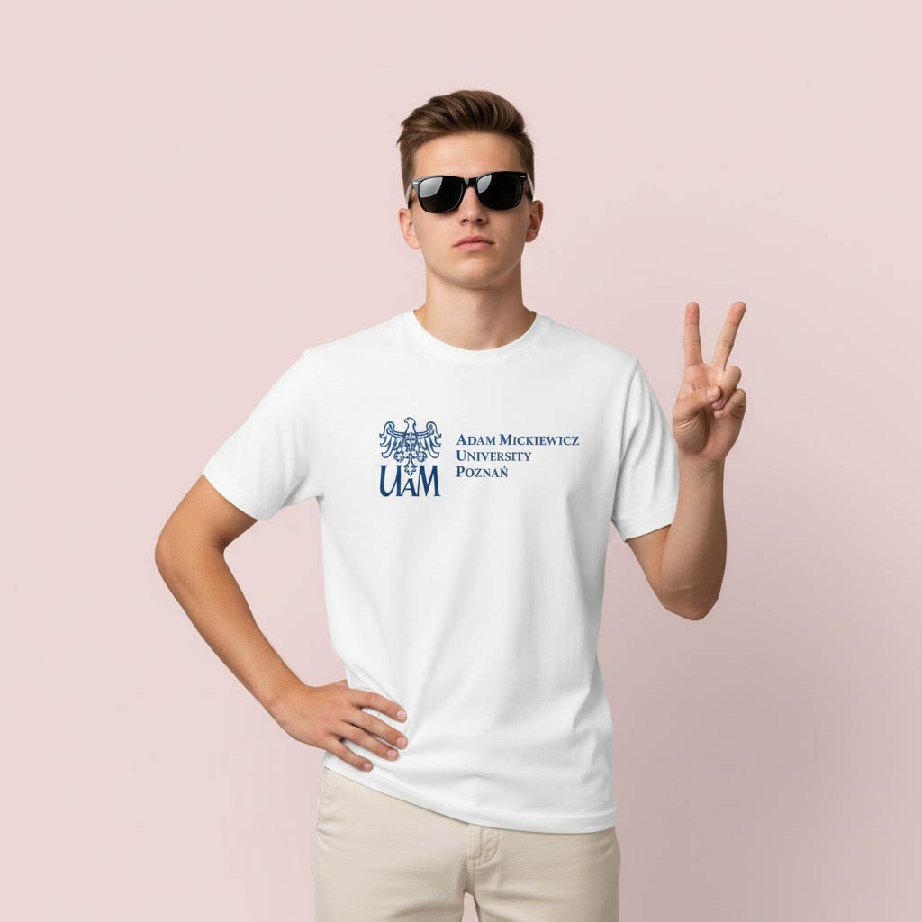 เสื้อยืดพรีเมี่ยม UMAM Adam Mickiewicz University Poznan Poland Cotton แขนสั้นและแขนยาว