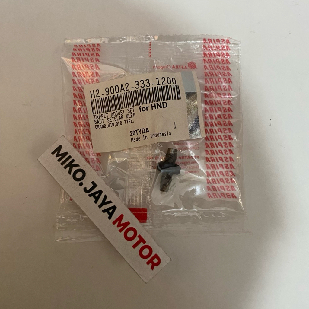 วาล์ว ADJUSTMENT BOLT H2-900A2-333-1200 GRAND WIN SUPRA ORIGINAL ASPIRA