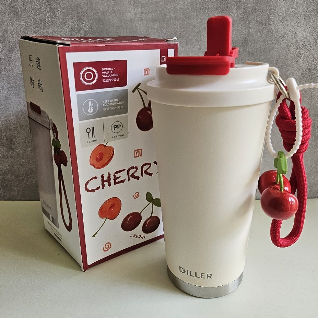 Diller 560 ml แก้วน้ําสแตนเลส ทนความร้อนและเย็น 304