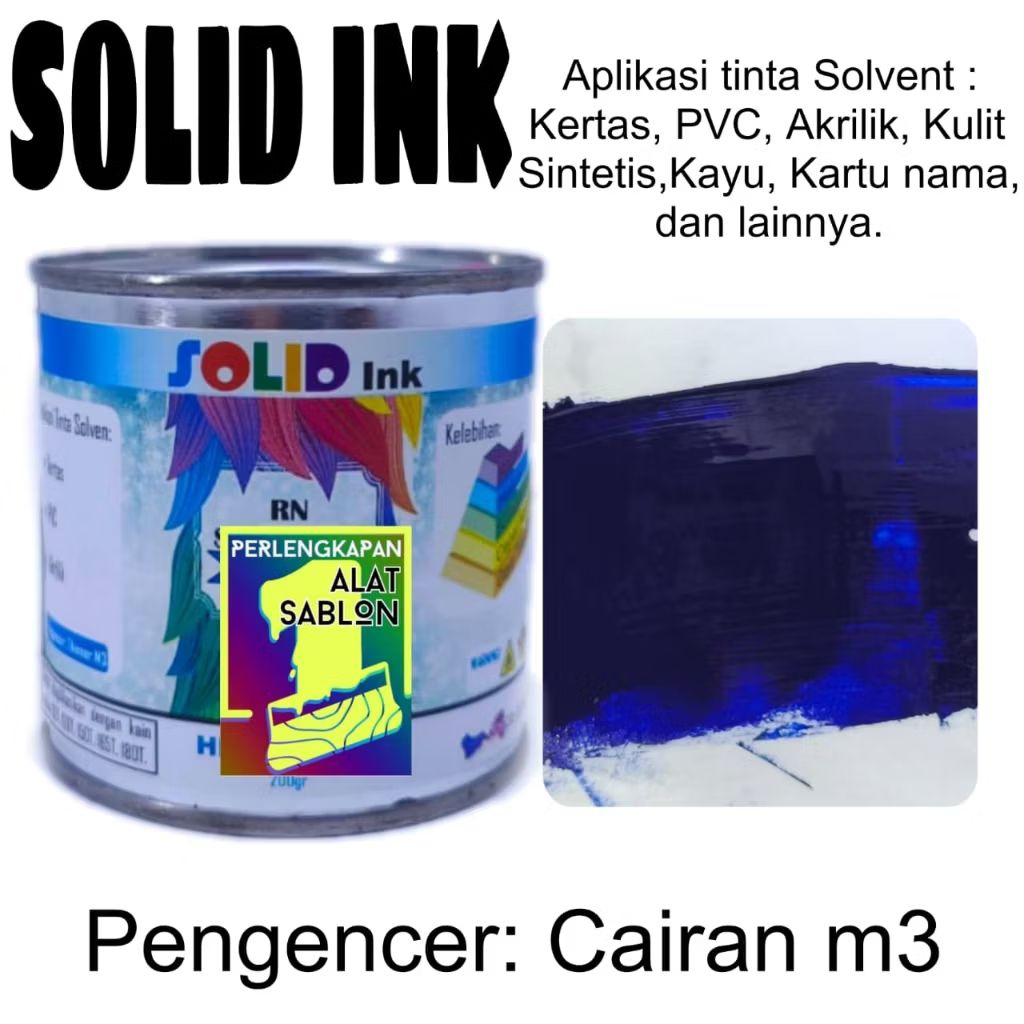 PVC SOLID INK ULTRAMARINE RN SCREEN PRINTING INK 1 KG