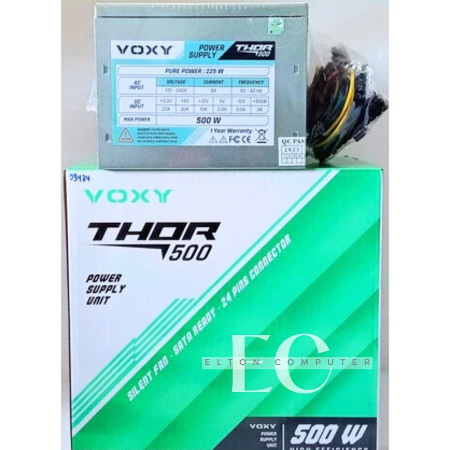 PSU Voxy Thor 500W / PSU Thor / พาวเวอร์ซัพพลาย Voxy Thor 500W / พาวเวอร์ซัพพลาย 500W Voxy Thor / พา
