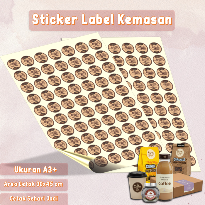 PRINT A3+ VYNIL CUT สติ๊กเกอร์ CHROMO / พิมพ์อาหารและเครื่องดื่ม PACKAGING LABEL STICKERS ONLINESHOP
