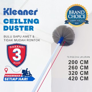 Kleaner Sapu Panjang Alat Pembersih Plafon /  Sawang Sarang Laba / Langit Rumah