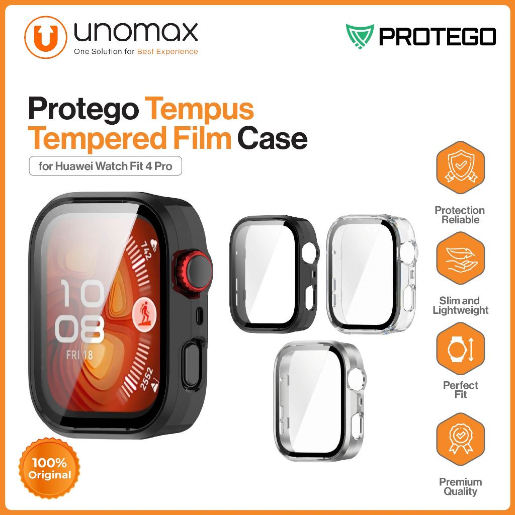 เคสนาฬิกา Huawei Watch Fit 4 Pro Pro Protego Temple Tempered Film Protective PC Casing (PT-046)