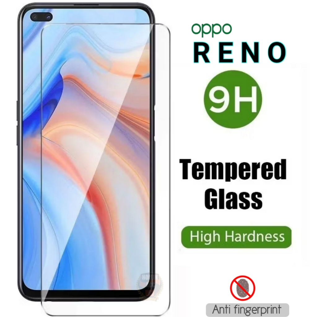 กระจกนิรภัยใส oppo reno 4 4F 4Z 4 SE 7 5 6Z 3 2F 2 2Z 12 PRO 12F 11F 12F 8T 8 Pro 8 Lite 8Z 8pro + 1