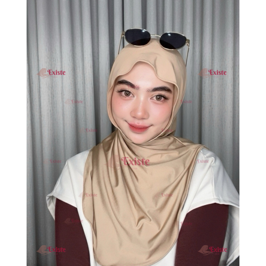 Huma Cooltech Flowly Lightweight Bergo Hijab / Huma Meleyot Instant Bergo