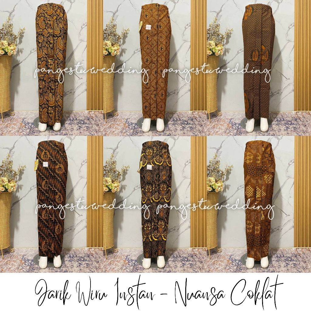 Brown Shades - Instant Wiru Jarik for Women & Men / Ready to Wear, Complete Motifs