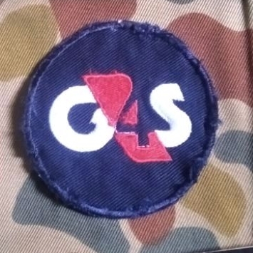 Patch g4s กลุ่ม 4 ตัวเร่งเย็บปักถักร้อยสัญลักษณ์ g4s patch สัญลักษณ์ ความปลอดภัยเสื้อ patch ความปลอด