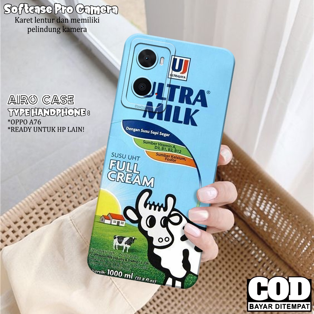 เคส Oppo A76 - Oppo A76 Softcase - เคสแฟชั่น DRINK - เคส Oppo A76 - Pro Camera Softcase - Tpu - เคส 
