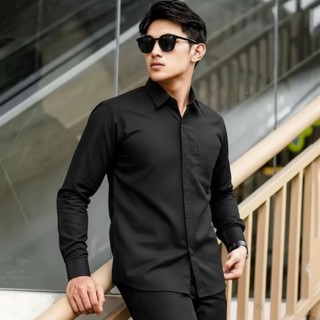 Sallamahgo Kemeja Pria Reguler Lengan Panjang
