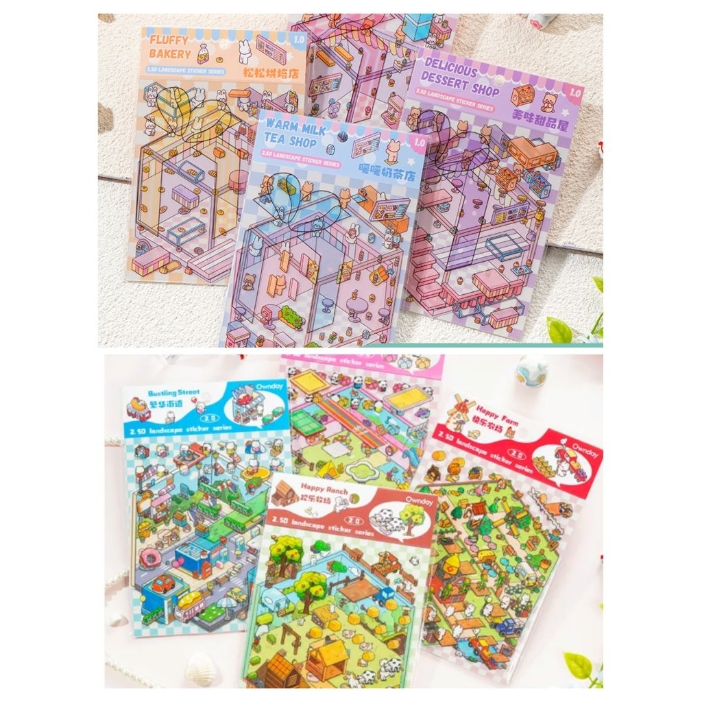 JOYTOP OWNDAY 2.5 LANSCAPE สติ๊กเกอร์ DIY ของเล่น ROOM DECORTATION สติ๊กเกอร์