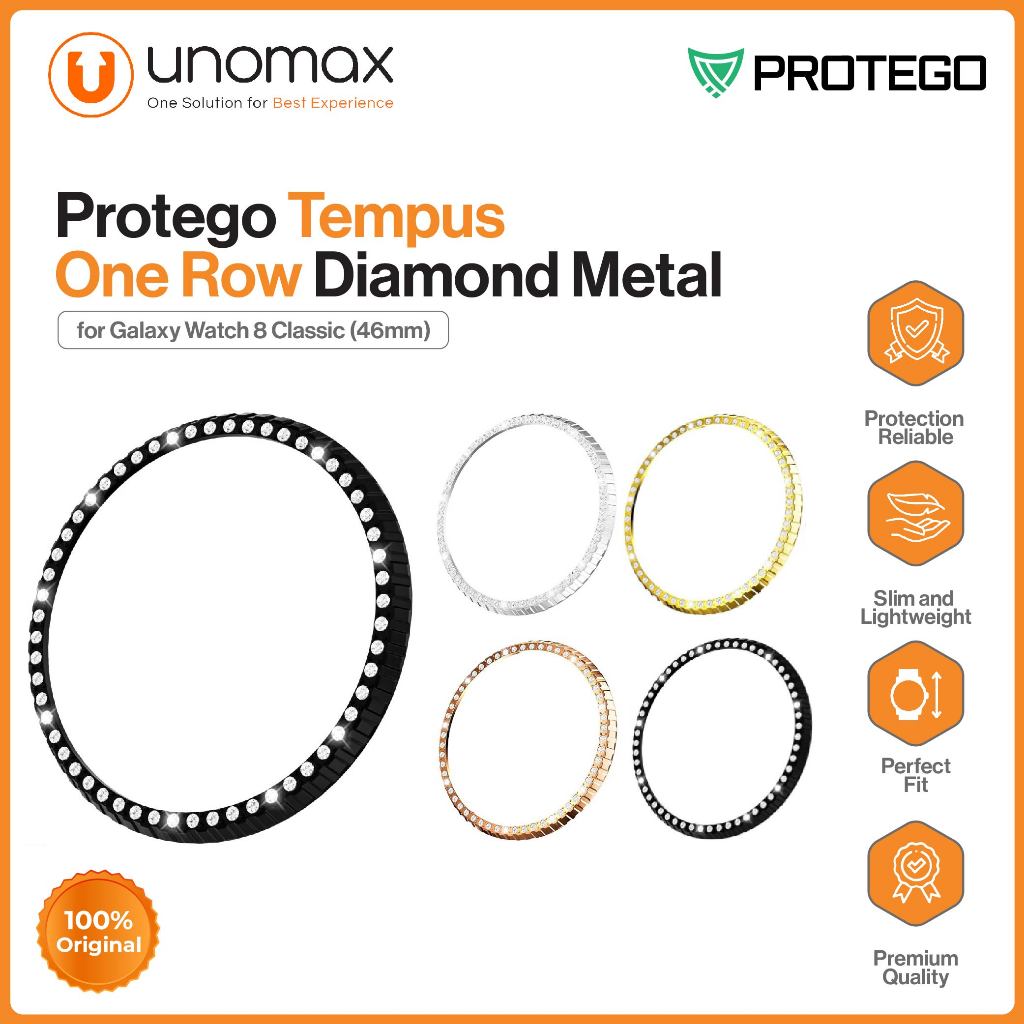 แหวนฝา Samsung Galaxy Watch 8 Classic (46mm) Protego Temple One Row Diamond Metal (PT-21)