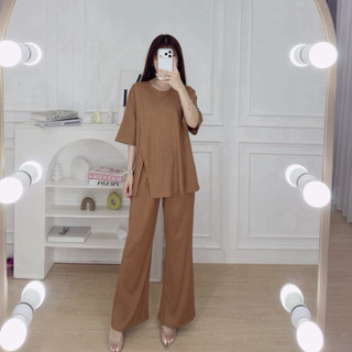 Maren Set | Setelan Wanita Lengan 3/4 | Setelan Wanita Jumbo