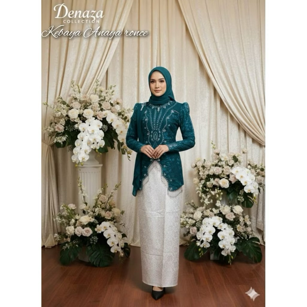 (ฟรีฮิญาบ) Anaya viral kebaya / kebaya ดอกมะลิล่าสุด / rosella / qiyubi / ผ้าคลุมไหล่ kebaya / party