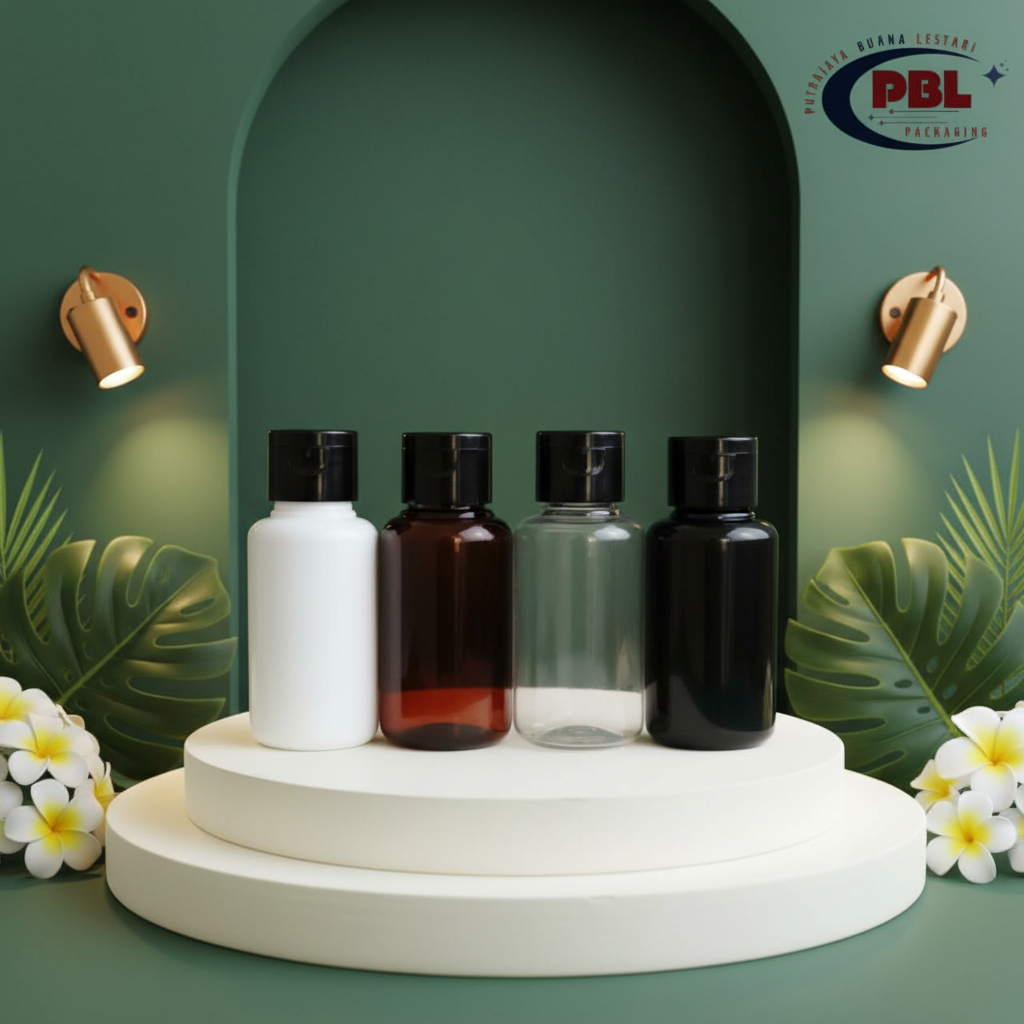 60ml Tubular Fliptop Bottle / 60ml Toner Bottle / 60ml Tubular Neck Bottle 24 Fliptop Neck Cap 24 Pl