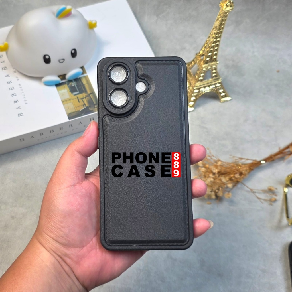 IQOO Z10R CASE LEATHER PRO BLACK CASE สีดํา IQOO Z10R