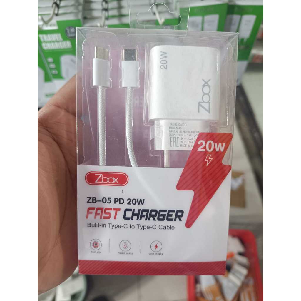ZBOX ZB-05 PD20W CHARGER พร้อมสายเคเบิลข้อมูล