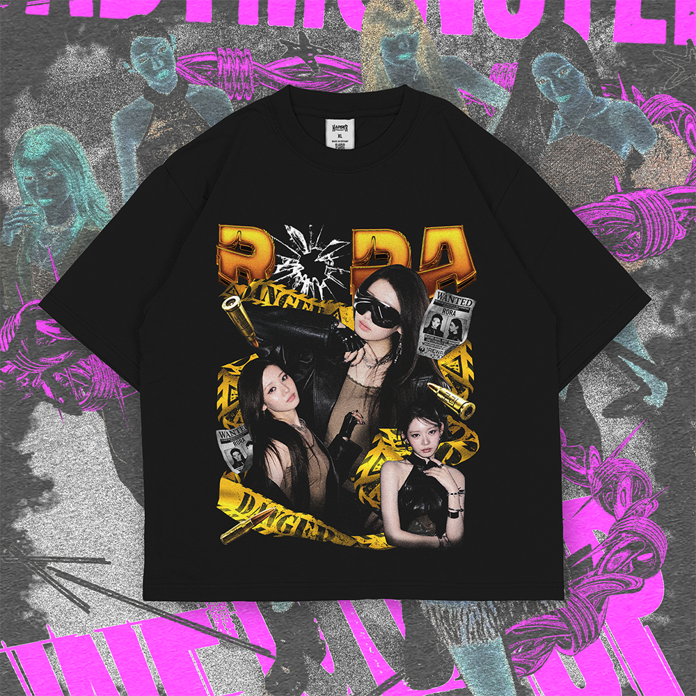 เสื้อยืด Boxy Oversize RORA BABYMONSTER WE GO UP Series