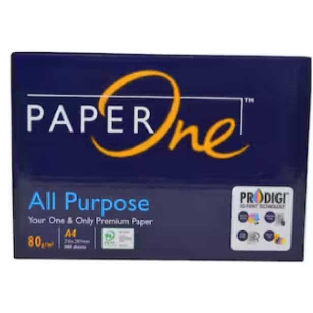 A4 80 แกรม Paper one / A4 Paper 26.0 X 29.7 80 แกรม / กระดาษพิมพ์ / กระดาษอเนกประสงค์